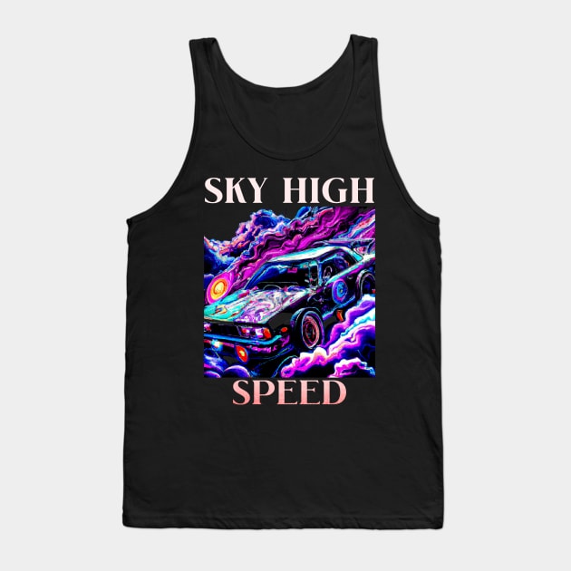 Sky High Speed Fast Cars Tank Top by Carantined Chao$